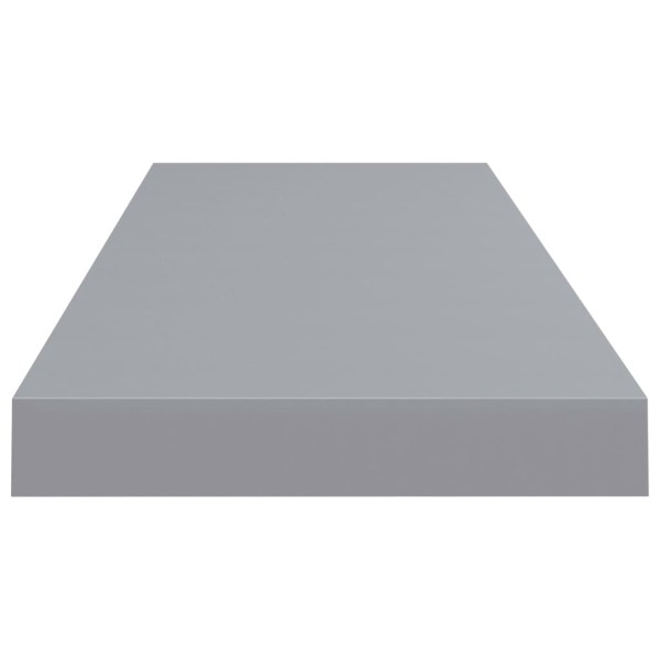 Estantes flotantes de pared 2 uds MDF gris 80x23,5x3,8 cm Estantes flotantes de pared 2 uds MDF gris 80x23,5x3,8 cm