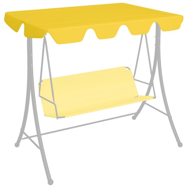 Dosel de repuesto columpio jardín amarillo 188/168x145/110 cm Dosel de repuesto columpio jardín amarillo 188/168x145/110 cm
