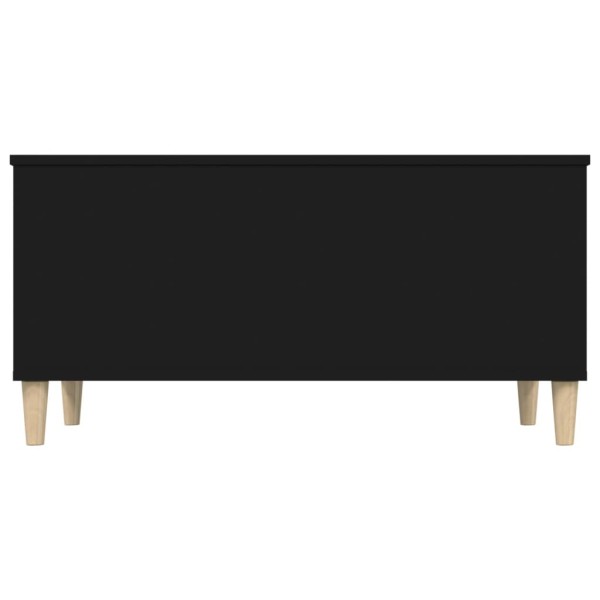 Mesa de centro madera contrachapada negro 90x44,5x45 cm Mesa de centro madera contrachapada negro 90x44,5x45 cm