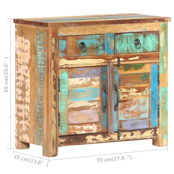 Aparador de madera maciza reciclada 70x35x65 cm Aparador de madera maciza reciclada 70x35x65 cm