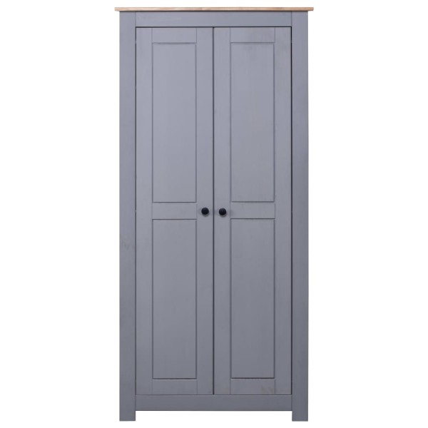 Armario madera maciza pino gris Panamá Range 80x50x171,5 cm Armario madera maciza pino gris Panamá Range 80x50x171,5 cm