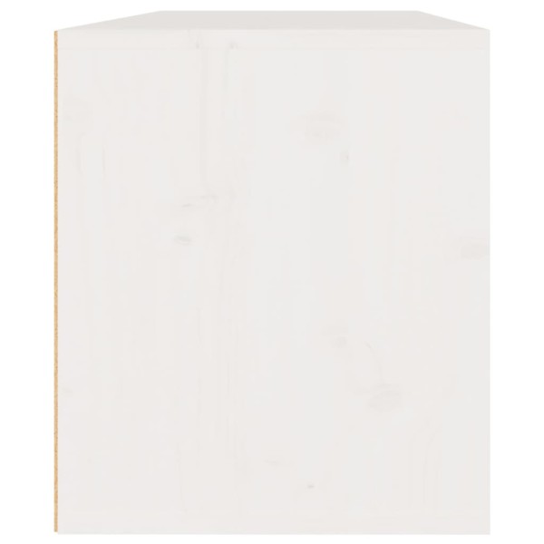 Armario de pared 2 uds madera maciza de pino blanco 45x30x35 cm Armario de pared 2 uds madera maciza de pino blanco 45x30x35 cm