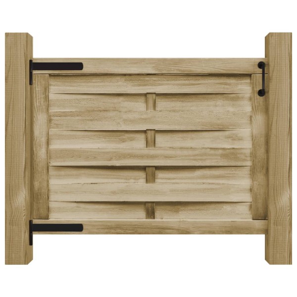 Puerta de jardín madera de pino impregnada verde 100x75 cm Puerta de jardín madera de pino impregnada verde 100x75 cm