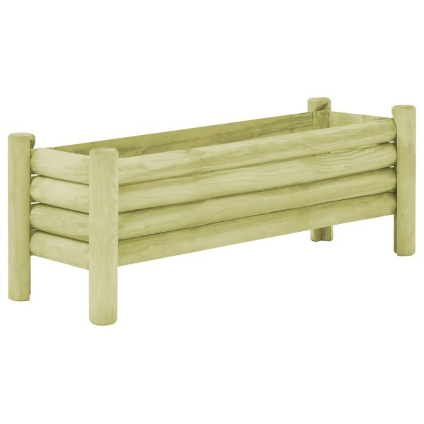 Arriate de madera de pino impregnada 120x40x42 cm Arriate de madera de pino impregnada 120x40x42 cm