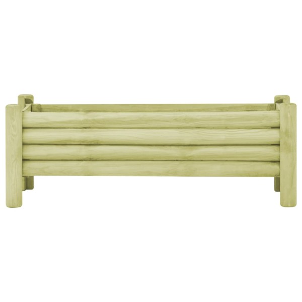 Arriate de madera de pino impregnada 120x40x42 cm Arriate de madera de pino impregnada 120x40x42 cm