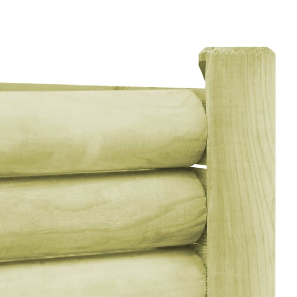 Arriate de madera de pino impregnada 120x40x42 cm Arriate de madera de pino impregnada 120x40x42 cm