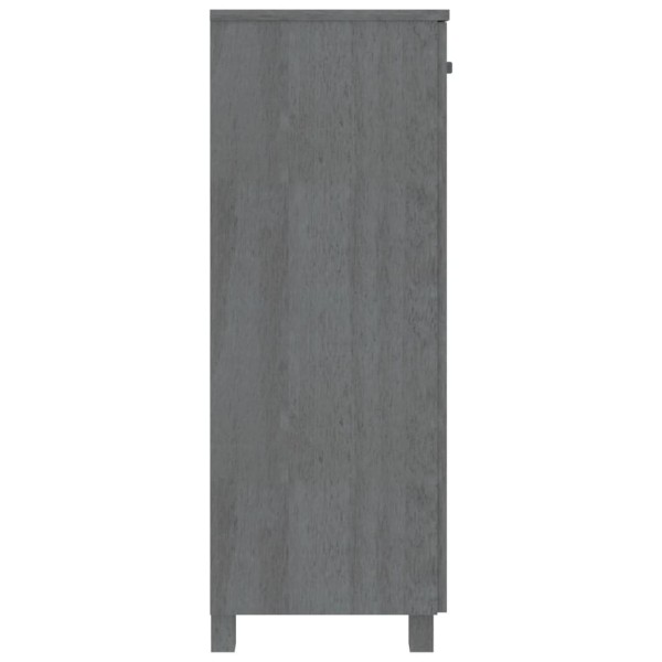 Zapatero HAMAR madera maciza pino gris oscuro 85x40x108 cm Zapatero HAMAR madera maciza pino gris oscuro 85x40x108 cm