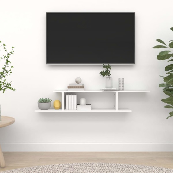 Estante de pared para TV madera contrachapada 125x18x23 cm Estante de pared para TV madera contrachapada 125x18x23 cm