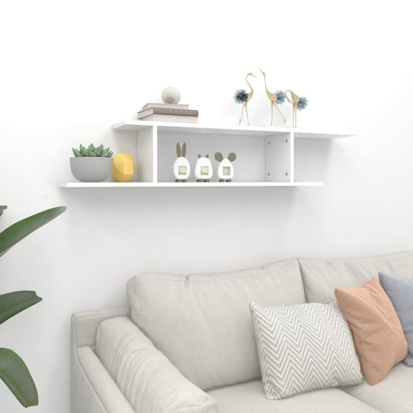 Estante de pared para TV madera contrachapada 125x18x23 cm Estante de pared para TV madera contrachapada 125x18x23 cm