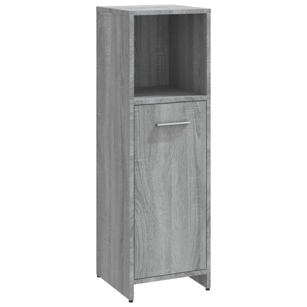 Armario de baño madera contrachapada gris Sonoma 30x30x95 cm Armario de baño madera contrachapada gris Sonoma 30x30x95 cm
