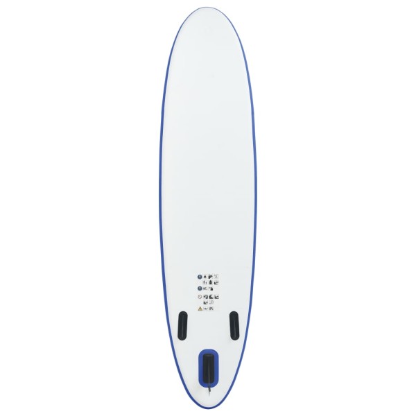 Set de tabla inflable de paddle surf SUP azul y blanco Set de tabla inflable de paddle surf SUP azul y blanco