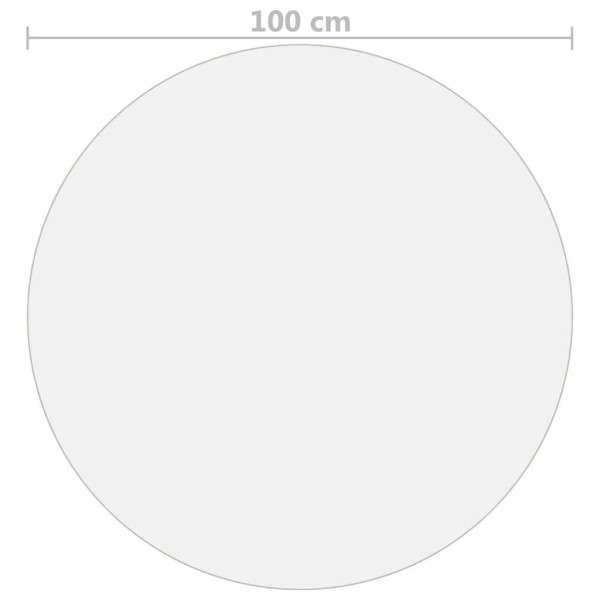 Protector de mesa PVC mate Ø 100 cm 2 mm Protector de mesa PVC mate Ø 100 cm 2 mm