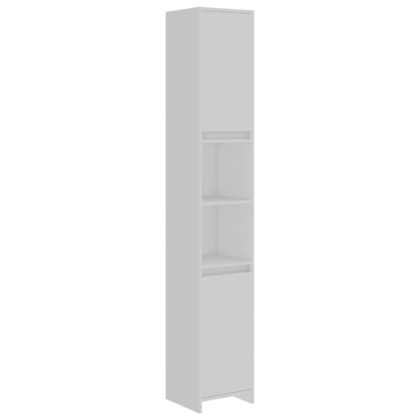 Armario de baño madera contrachapada blanco 30x30x183,5 cm Armario de baño madera contrachapada blanco 30x30x183,5 cm