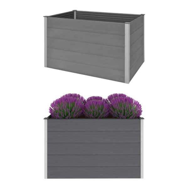 Arriate de WPC gris 150x100x91 cm Arriate de WPC gris 150x100x91 cm