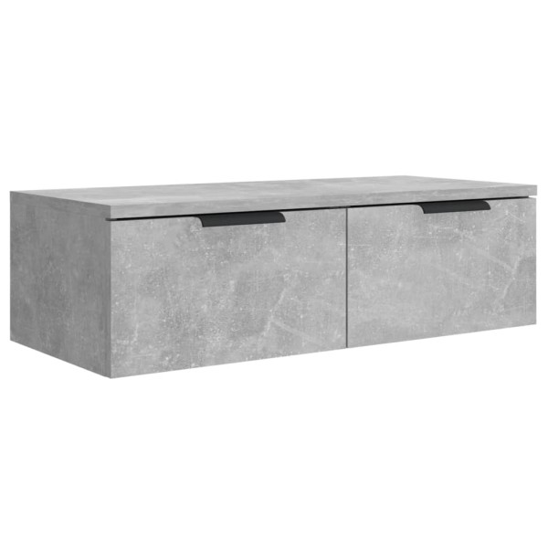 Armario de pared madera contrachapada gris hormigón 68x30x20 cm Armario de pared madera contrachapada gris hormigón 68x30x20 cm
