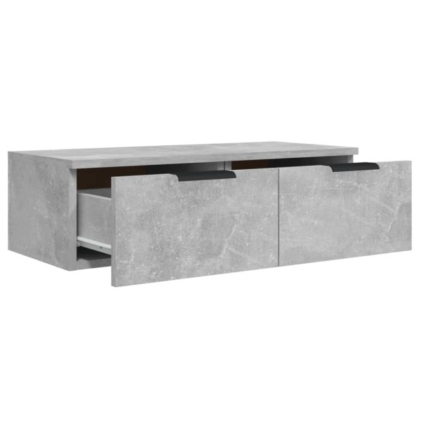 Armario de pared madera contrachapada gris hormigón 68x30x20 cm Armario de pared madera contrachapada gris hormigón 68x30x20 cm
