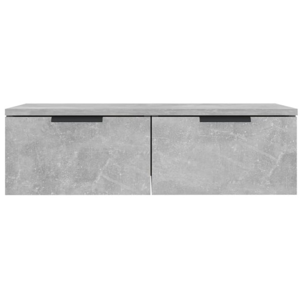 Armario de pared madera contrachapada gris hormigón 68x30x20 cm Armario de pared madera contrachapada gris hormigón 68x30x20 cm
