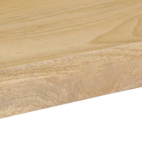 Mesa de comedor de madera maciza de mango y acero 115x55x76 cm Mesa de comedor de madera maciza de mango y acero 115x55x76 cm