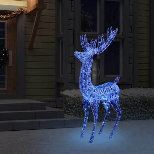 Reno navideño acrílico XXL 250 LEDs azules 180 cm Reno navideño acrílico XXL 250 LEDs azules 180 cm