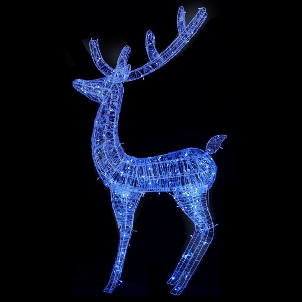 Reno navideño acrílico XXL 250 LEDs azules 180 cm Reno navideño acrílico XXL 250 LEDs azules 180 cm