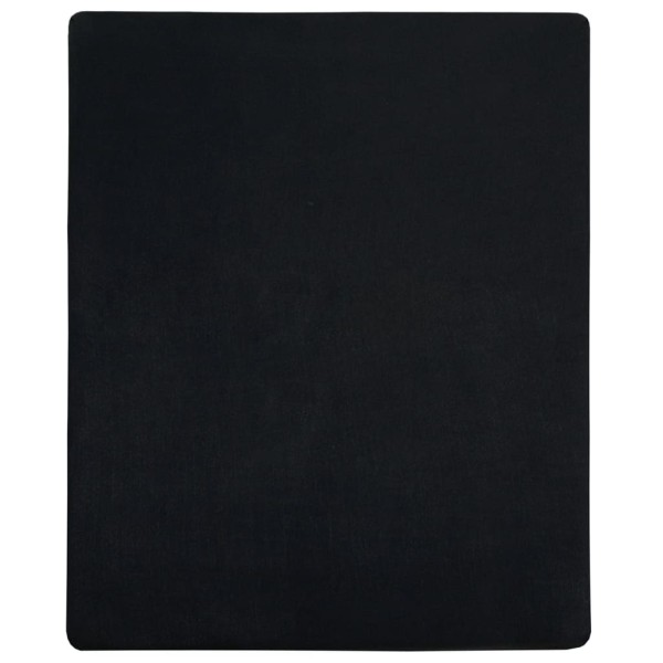 Sábana bajera jersey algodón negro 90x200 cm Sábana bajera jersey algodón negro 90x200 cm