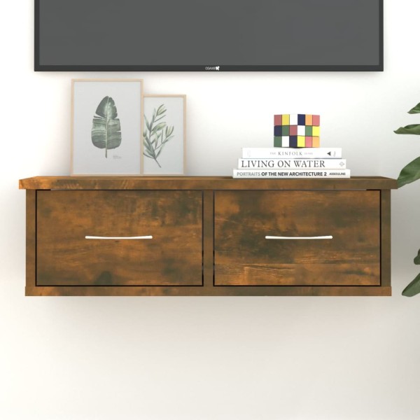 Armario de pared contrachapado roble ahumado 60x26x18,5 cm Armario de pared contrachapado roble ahumado 60x26x18,5 cm
