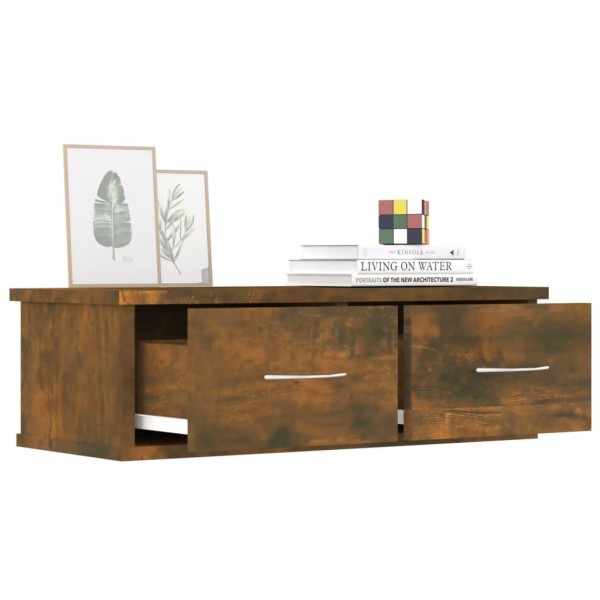 Armario de pared contrachapado roble ahumado 60x26x18,5 cm Armario de pared contrachapado roble ahumado 60x26x18,5 cm