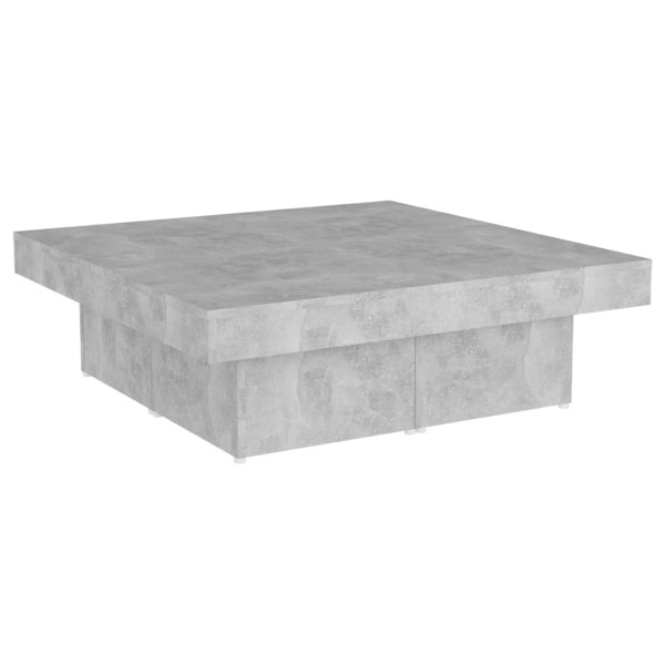 Mesa de centro madera contrachapada gris hormigón 80x50x40 cm Mesa de centro madera contrachapada gris hormigón 80x50x40 cm