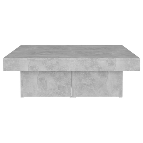 Mesa de centro madera contrachapada gris hormigón 80x50x40 cm Mesa de centro madera contrachapada gris hormigón 80x50x40 cm