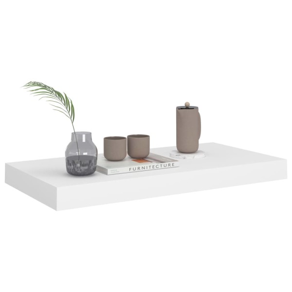 Estante flotante de pared MDF blanco 50x23x3,8 cm Estante flotante de pared MDF blanco 50x23x3,8 cm