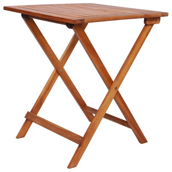 Mesa y sillas bistró plegables 3 pzas madera maciza de acacia Mesa y sillas bistró plegables 3 pzas madera maciza de acacia