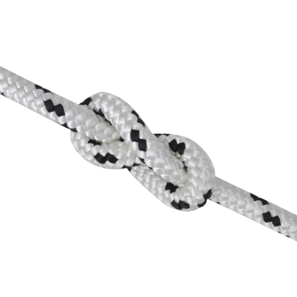 Cuerda trenzada de barco líneas poliéster 14 mm x 50 m Cuerda trenzada de barco líneas poliéster 14 mm x 50 m