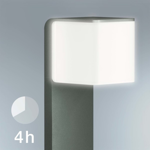Steinel Bolardo de jardín sensor GL 80 LED IHF CUBO antracita 055479 Steinel Bolardo de jardín sensor GL 80 LED IHF CUBO antracita 055479