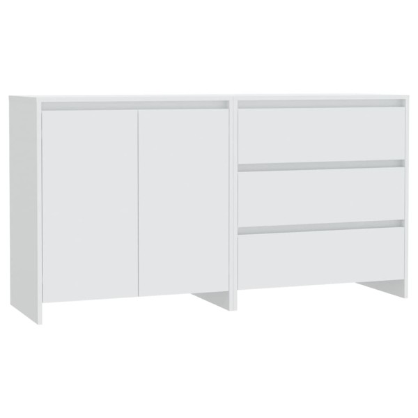 Aparador de 2 piezas madera manufacturada blanca Aparador de 2 piezas madera manufacturada blanca