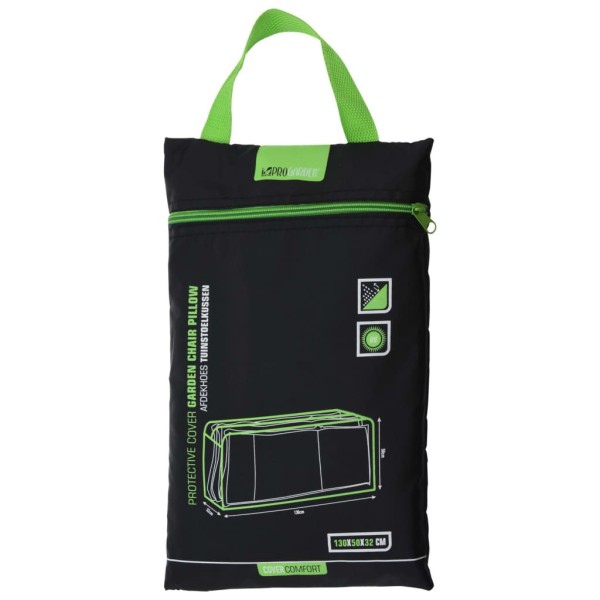 ProGarden Funda para cojín de asiento de jardín negra 130x32x50 ProGarden Funda para cojín de asiento de jardín negra 130x32x50