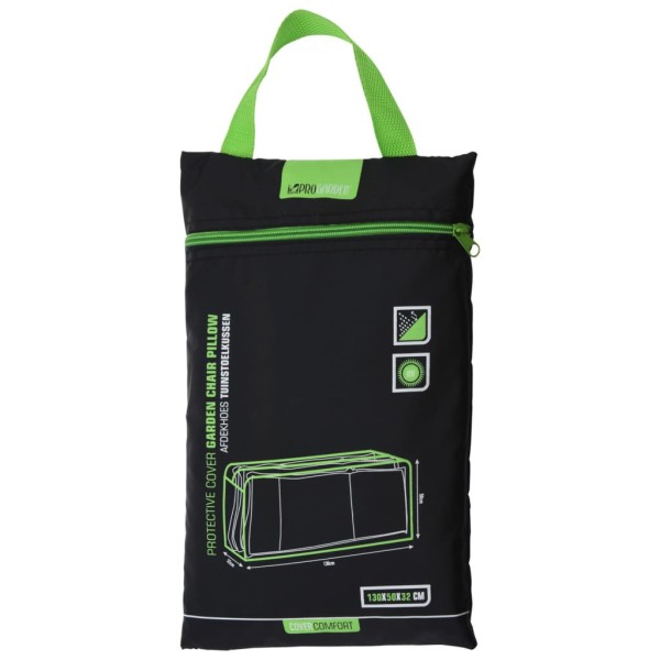 ProGarden Funda para cojín de asiento de jardín negra 130x32x50 ProGarden Funda para cojín de asiento de jardín negra 130x32x50