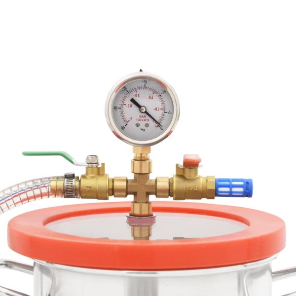 Cámara de vacío con bomba de 2 etapas 5,5 L Cámara de vacío con bomba de 2 etapas 5,5 L