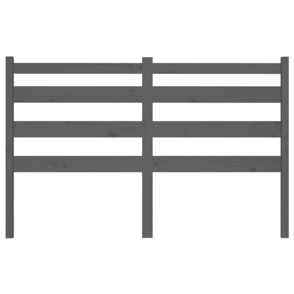 Cabecero de cama madera maciza de pino gris 156x4x100 cm Cabecero de cama madera maciza de pino gris 156x4x100 cm