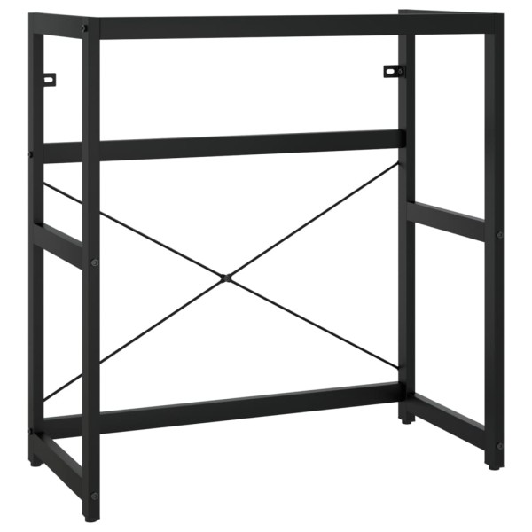 Estructura de baño con lavabo incorporado hierro negro Estructura de baño con lavabo incorporado hierro negro