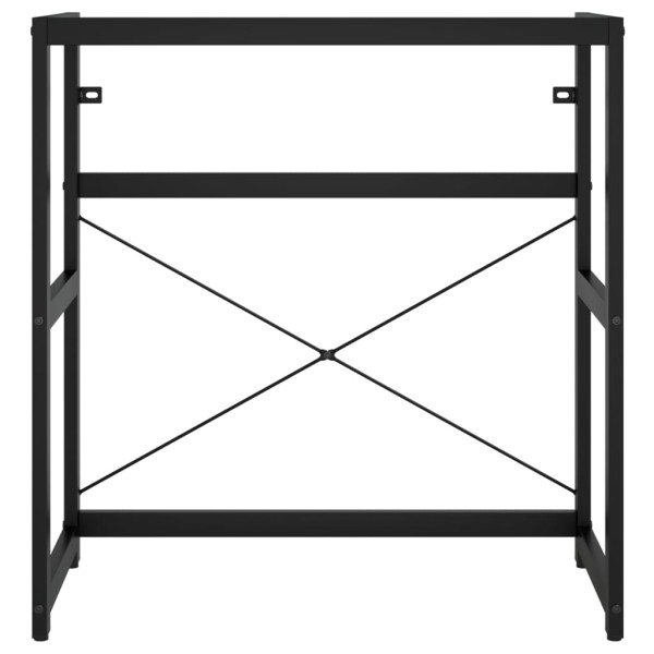 Estructura de baño con lavabo incorporado hierro negro Estructura de baño con lavabo incorporado hierro negro