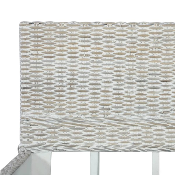 Estructura de cama ratán natural gris 180x200 cm Estructura de cama ratán natural gris 180x200 cm
