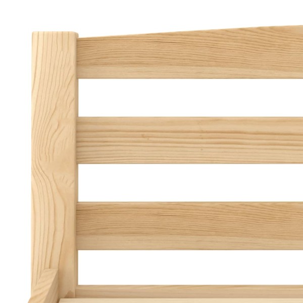 Estructura de cama de madera maciza de pino 100x200 cm
