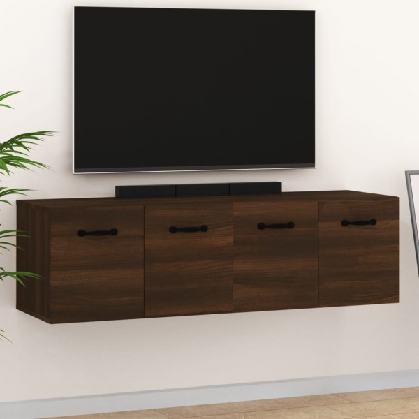 Armarios de pared 2 uds contrachapada roble marrón 80x35x36,5cm Armarios de pared 2 uds contrachapada roble marrón 80x35x36,5cm