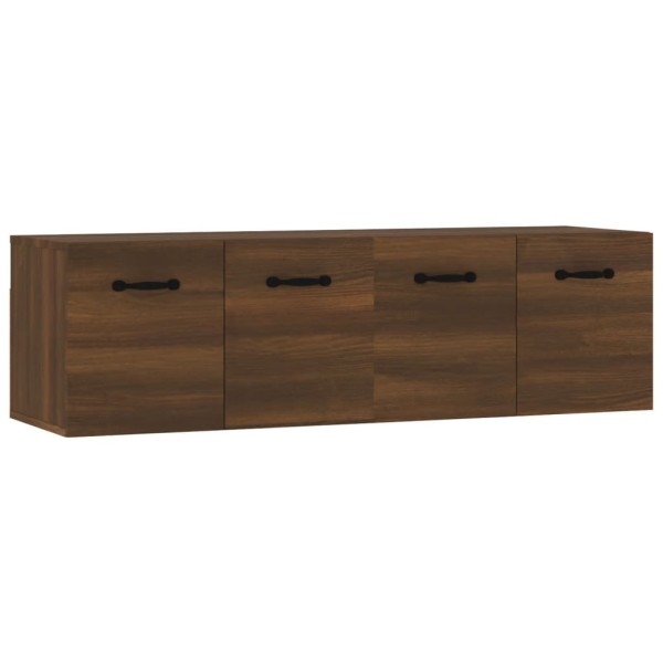 Armarios de pared 2 uds contrachapada roble marrón 80x35x36,5cm Armarios de pared 2 uds contrachapada roble marrón 80x35x36,5cm