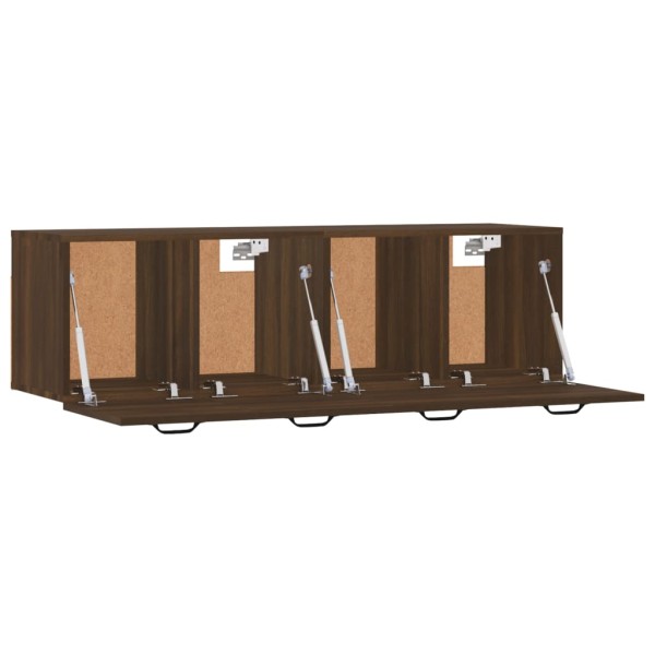 Armarios de pared 2 uds contrachapada roble marrón 80x35x36,5cm Armarios de pared 2 uds contrachapada roble marrón 80x35x36,5cm