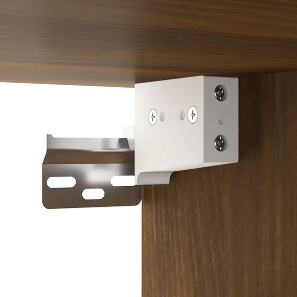 Armarios de pared 2 uds contrachapada roble marrón 80x35x36,5cm Armarios de pared 2 uds contrachapada roble marrón 80x35x36,5cm