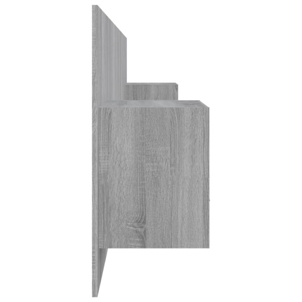 Cabecero de cama y mesitas madera contrachapada gris Sonoma Cabecero de cama y mesitas madera contrachapada gris Sonoma