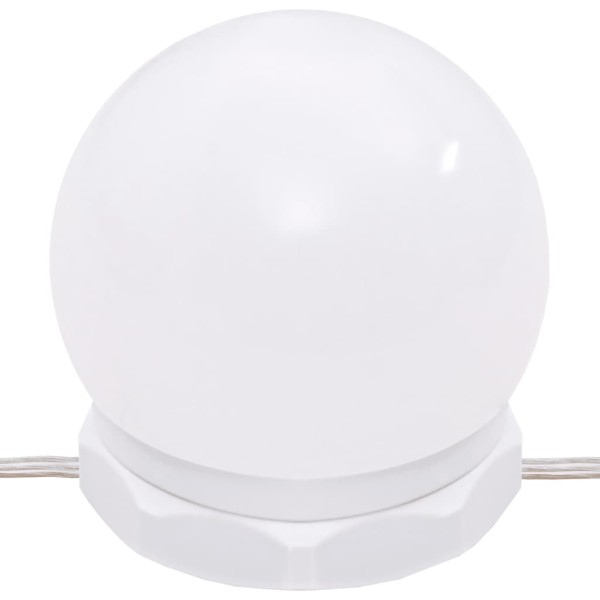 Tocador con luces LED gris Sonoma 90x42x132,5 cm