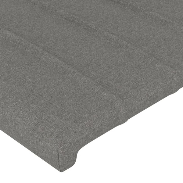 Cabeceros 4 unidades tela gris oscuro 72x5x78/88 cm Cabeceros 4 unidades tela gris oscuro 72x5x78/88 cm