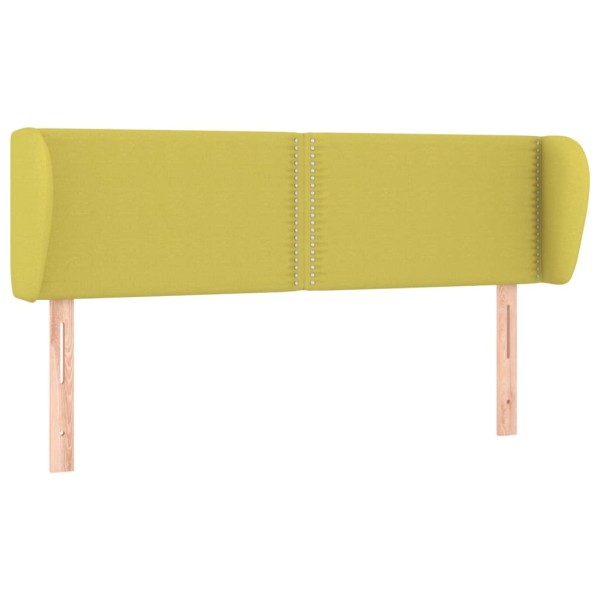 Cabecero de tela verde 147x23x78/88 cm Cabecero de tela verde 147x23x78/88 cm